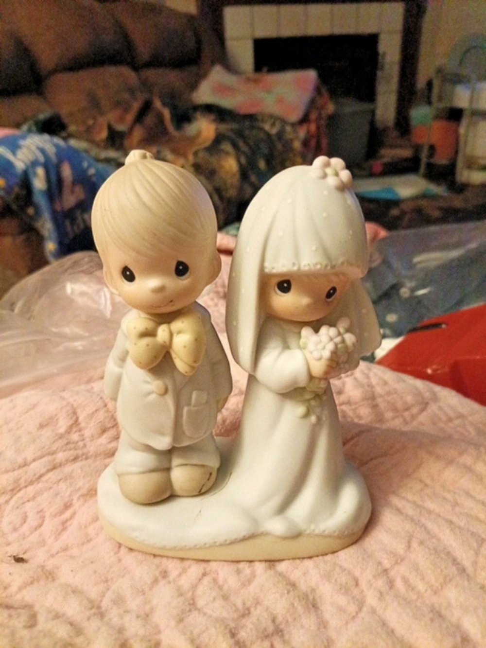 Precious Moments The Lord Bless You and Keep You Wedding Figurine